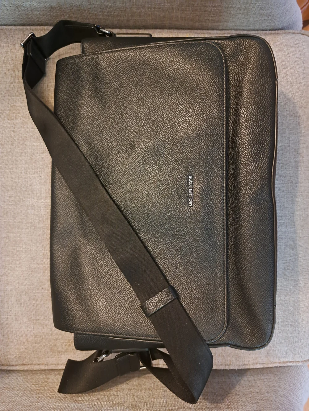 Michael Kors Black Leather Shoulder Bag